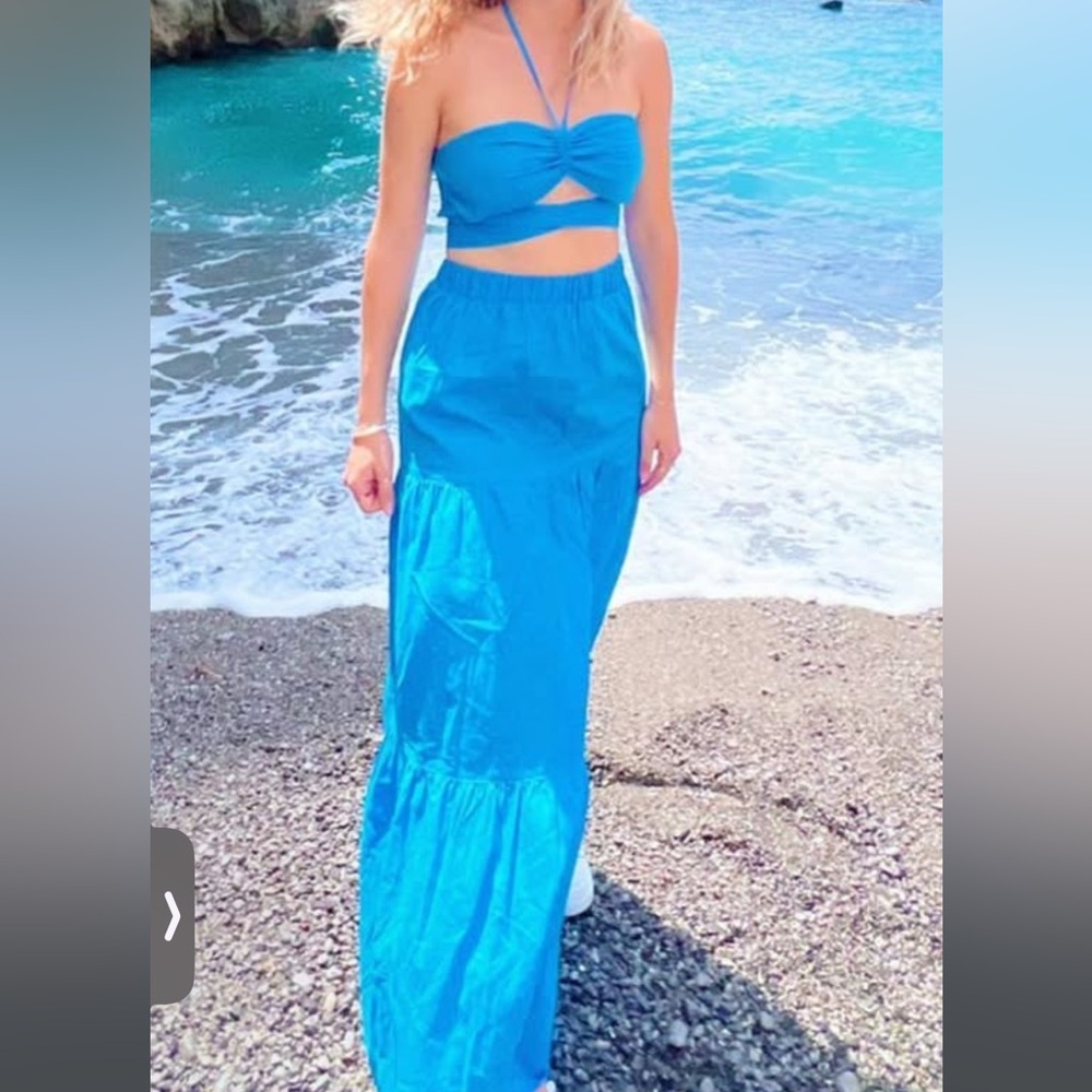 SHEIN Blue Skirt Set